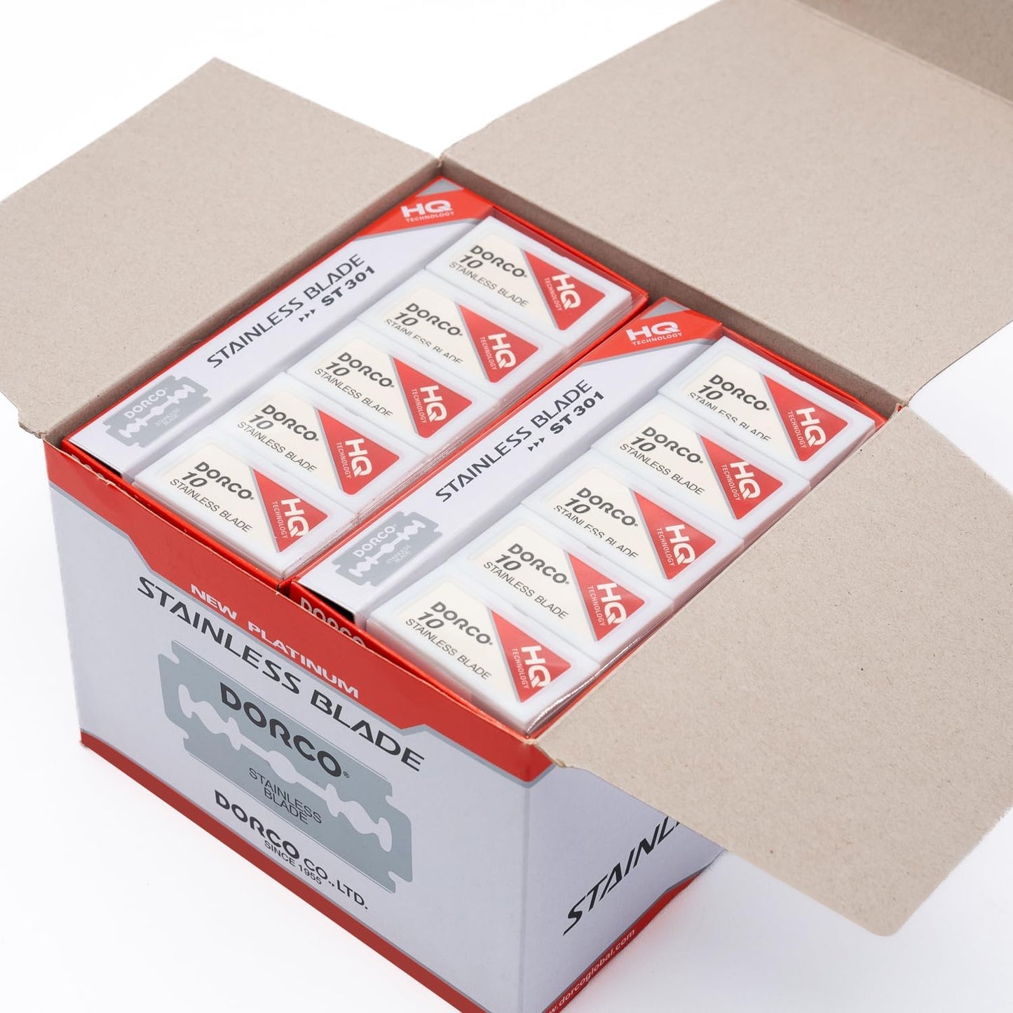 Dorco ST301 Platinum Extra Double Edge Razor Blades 1000 Count