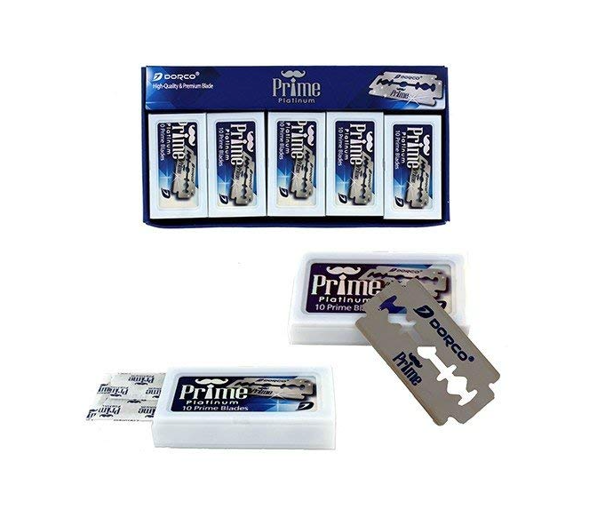 Dorco Prime Platinum Double-Edge Razor Blades - 100 pack (DVB002)