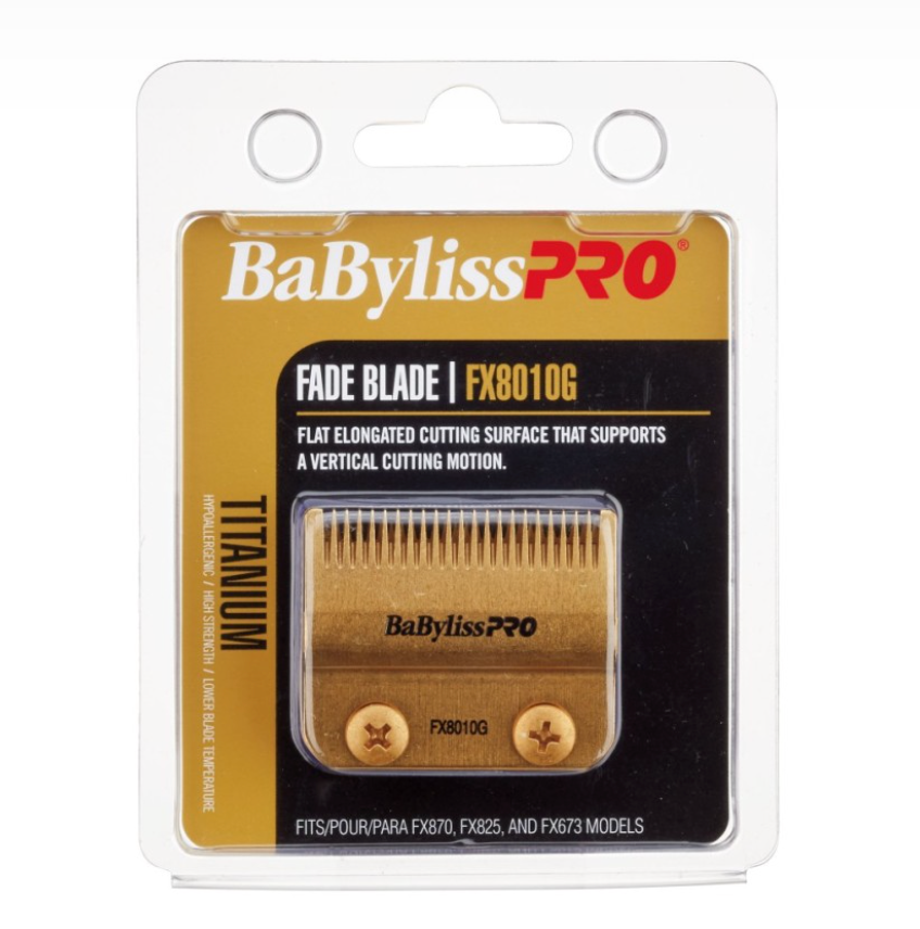 #FX8010G BABYLISSPRO GOLD TITANIUM FADE BLADE