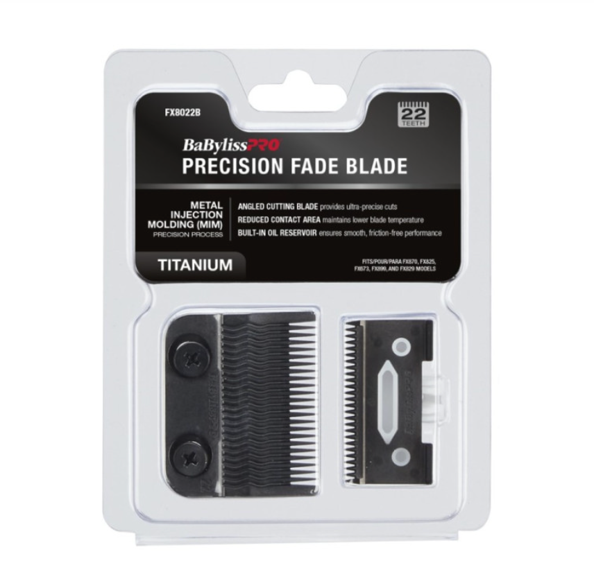#FX8022B BABYLISSPRO BLACK TITANIUM MIM PRECISION FADE BLADE