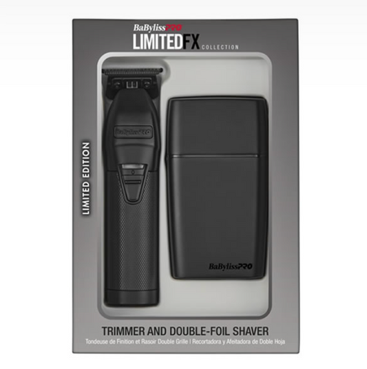 #FXDUOFS2TMB BABYLISS LIMITEDFX MATTE BLACK TRIMMER & SHAVER COMBO