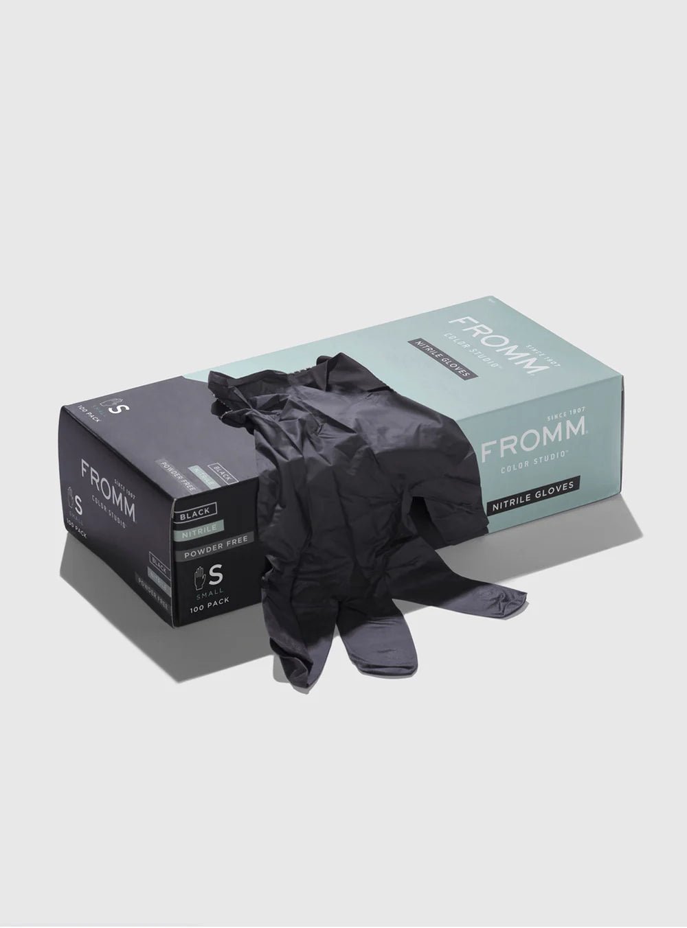 FROMM - Black Nitrile Powder Free Gloves - 100 Pack