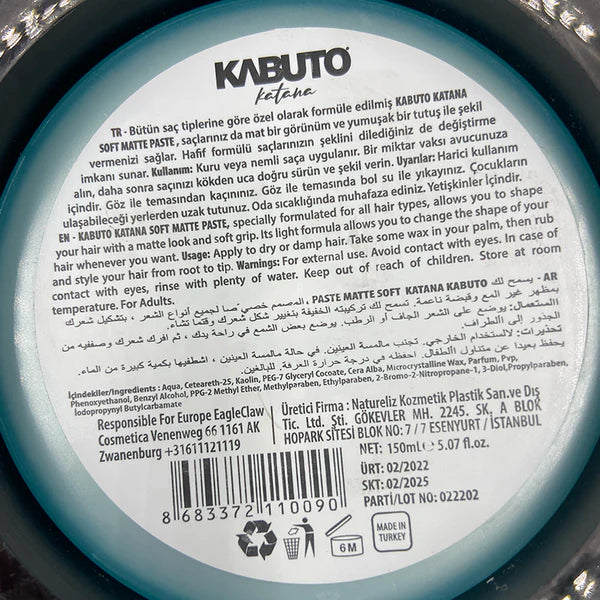 Kabuto Katana - Soft Matte Paste 150ml
