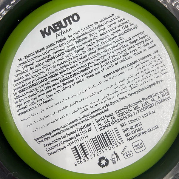 Kabuto Katana - Classic Pomade 150ml