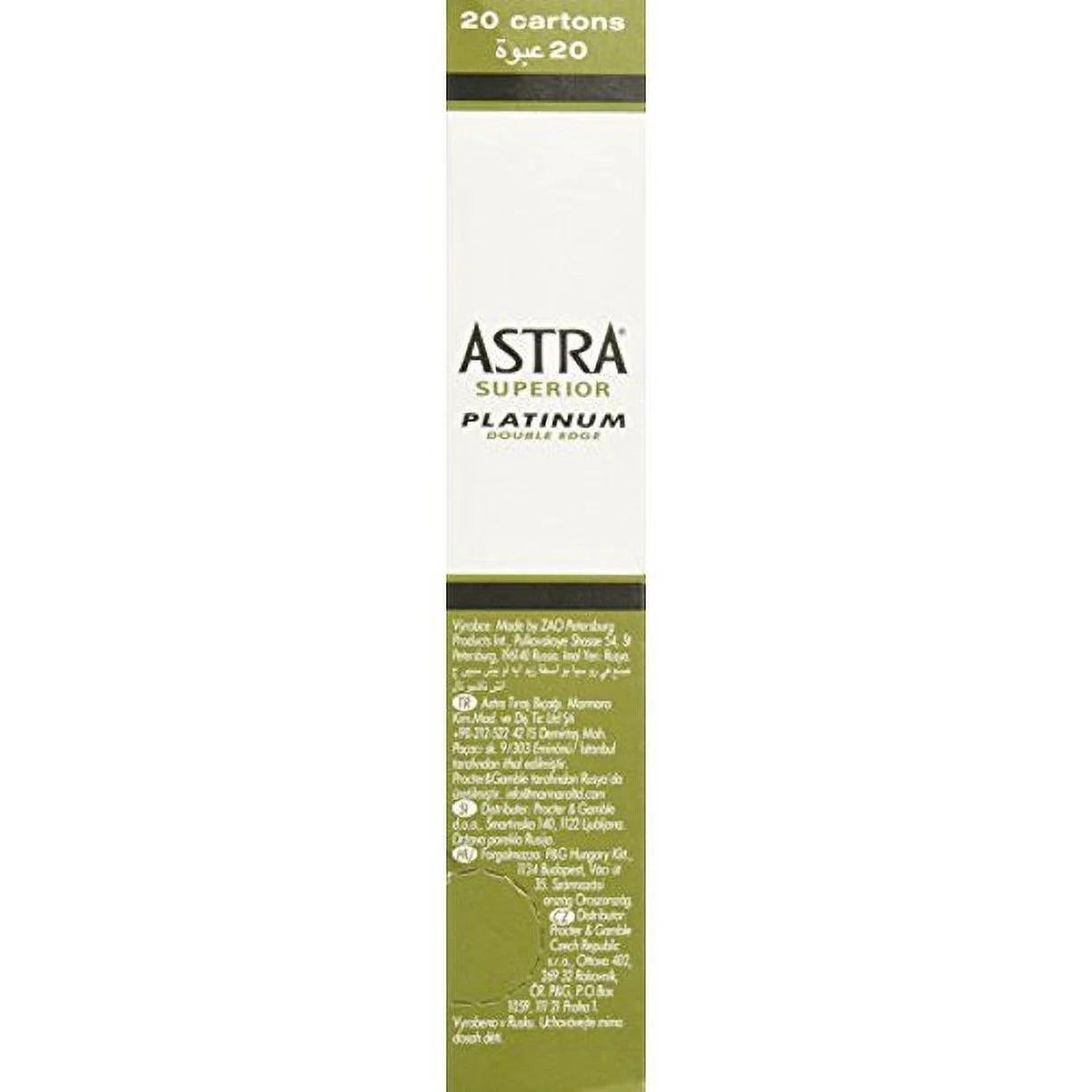Astra platinum double edge safety razor shaving blades ,100 blades
