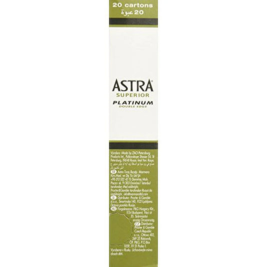 Astra platinum double edge safety razor shaving blades ,100 blades