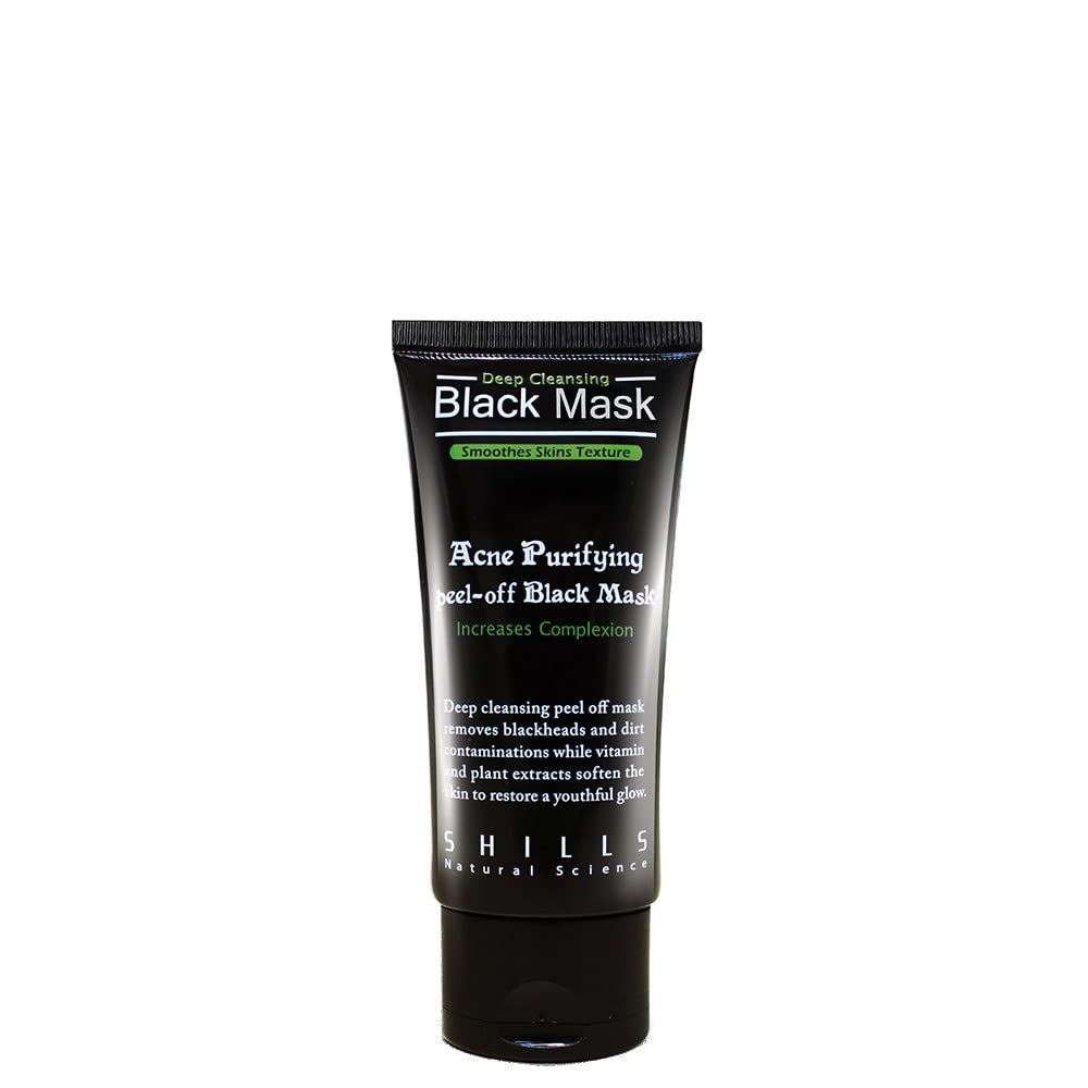 SHILLS Blackhead Remover Cleaner Purifying Deep Cleansing Acne Peel off Face Mask Black Mud 50 mL