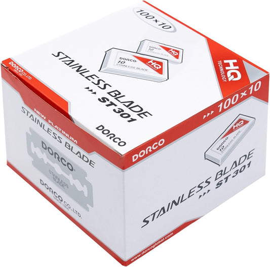 Dorco ST301 Platinum Extra Double Edge Razor Blades 1000 Count