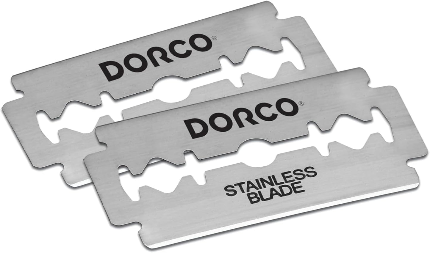 Dorco ST-301 Stainless Steel Razor Blades 100-Count Dispenser Pack