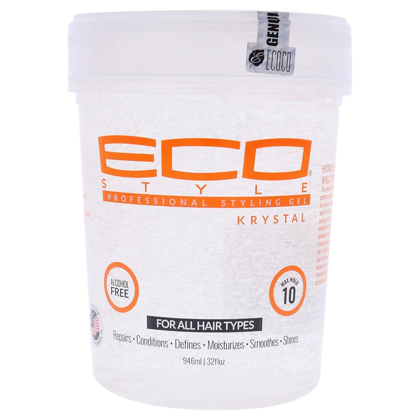 ECOCO Eco Styler Krystal Styling Gel, 32 Oz