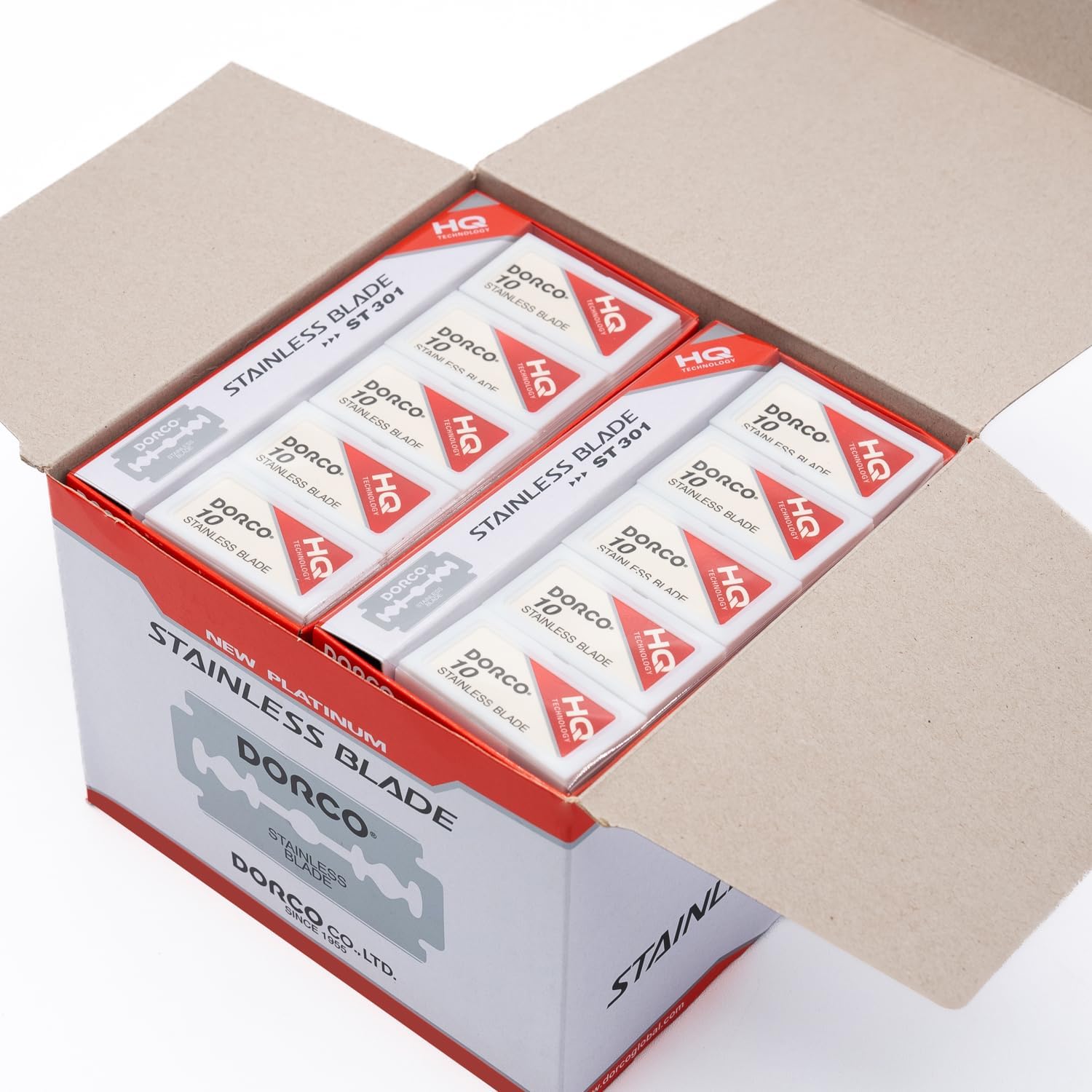 Dorco ST301 Platinum Extra Double Edge Razor Blades 1000 Count