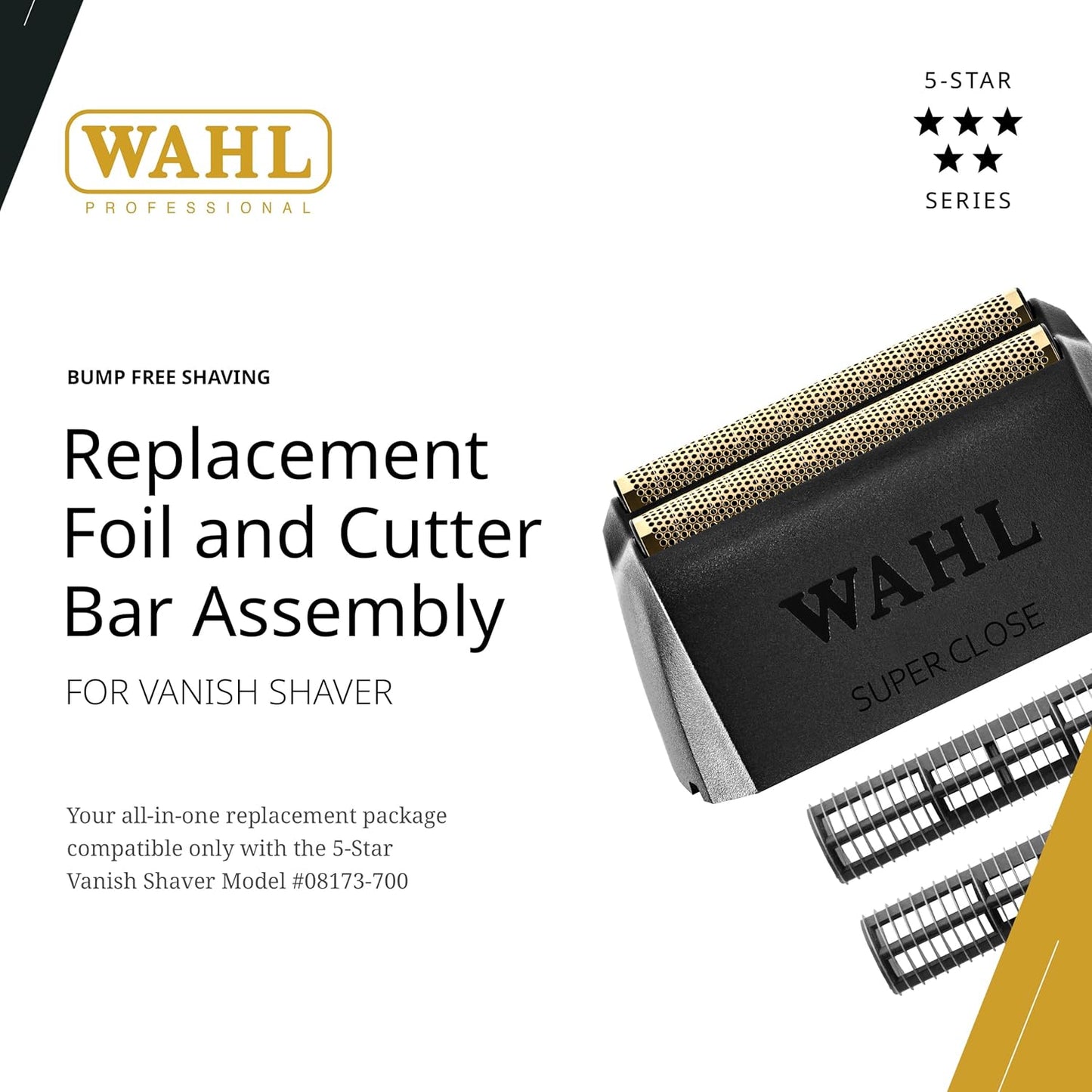 Wahl Professional Vanish Shaver Foil Head Cutter Bar Replacement High Performance Shaving Accessories