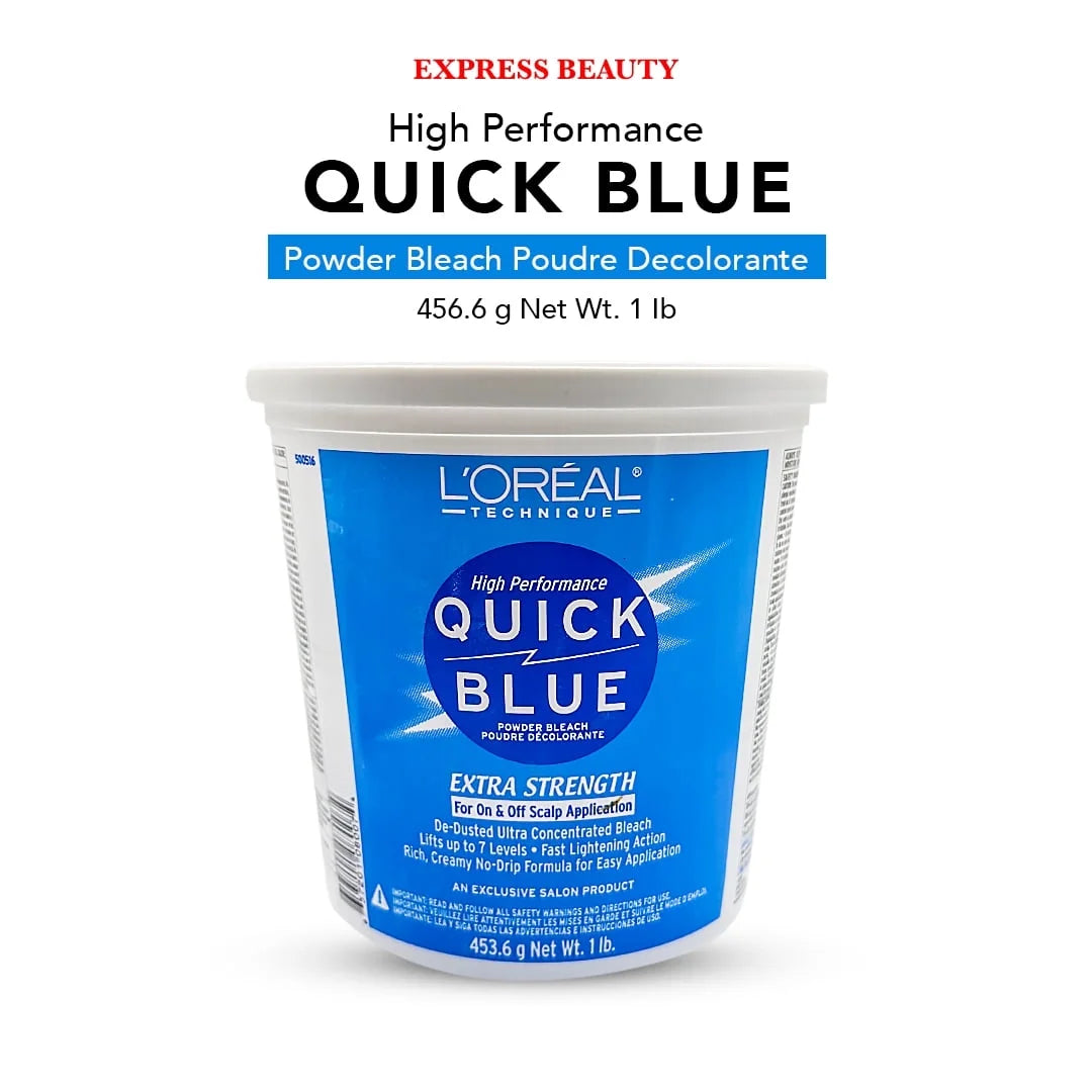 Express Beauty Quick Blue Powder L'Oréal Technique High Performance Quick Blue Powder Bleach Extra Strength - 1 lb. (453.6 g)