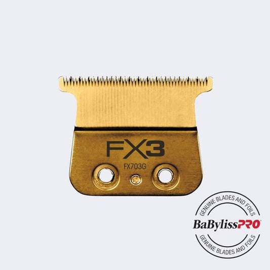 BaBylissPRO® Replacement DLC/Titanium Ultra-Thin Standard-Tooth T-Blade for FX3 High-Torque Trimmer