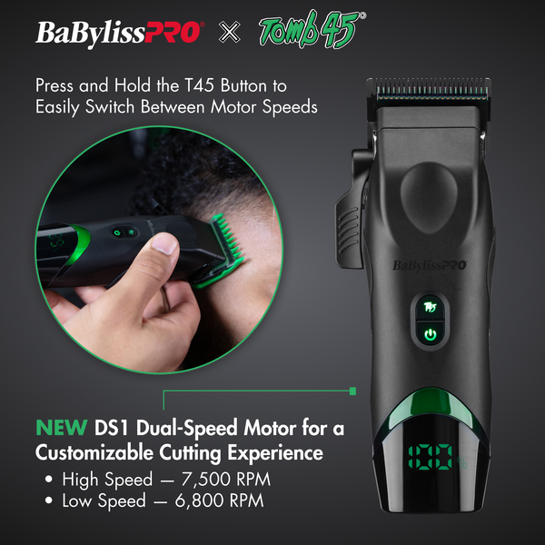 BaBylissPRO® x Tomb45® Wireless-Charging Clipper