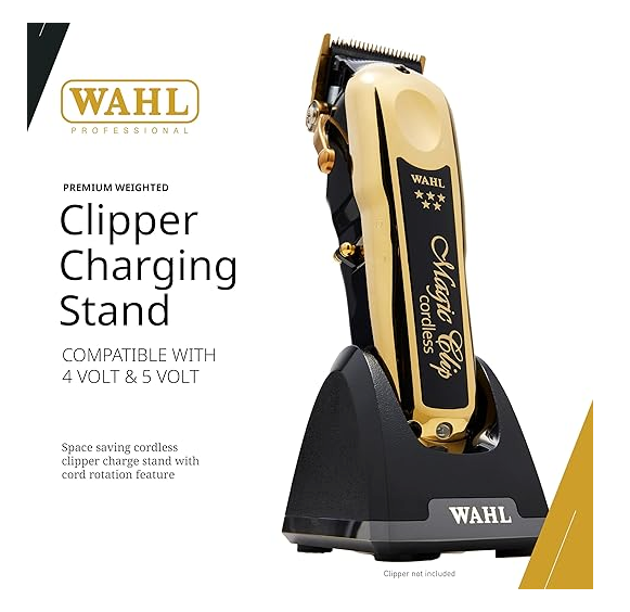 Wahl Professional Cordless Clipper Charge Stand Premium Weighted Fits All Wahl Corded and Cordless Clippers