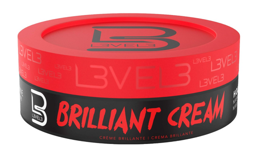 L3 Level 3 Brilliant Cream - Improves Hair Texture and Shine - Delivers a Natural Hair Style Look Hydrates your Hair