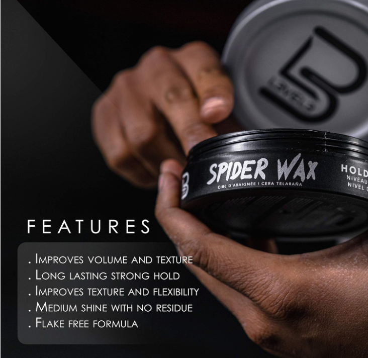 L3 Level 3 Spider Wax - Long Lasting and Strong Hold Improve your Hair Volume and Texture