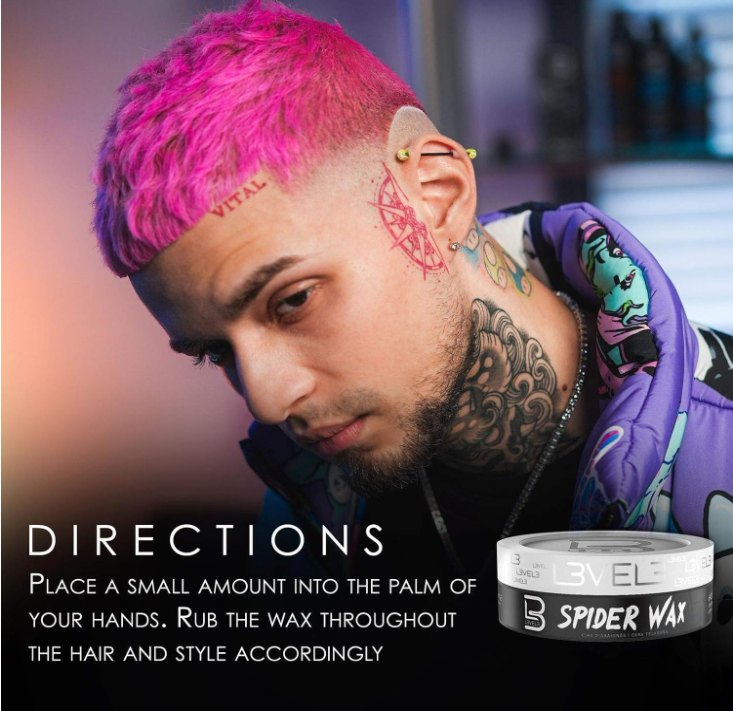 L3 Level 3 Spider Wax - Long Lasting and Strong Hold Improve your Hair Volume and Texture