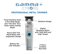 GAMMA+ Cyborg Professional Metal Cordless Ergonomic Hair Clipper Trimmer with Digital Brushless Motor