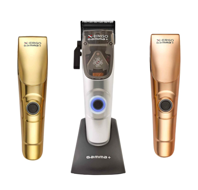 GAMMA+ XErgo Professional Hair Clipper and Ergo Professional Hair Clipper with Microchipped Magnetic Motors