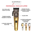 GAMMA+ XErgo Professional Hair Clipper and Ergo Professional Hair Clipper with Microchipped Magnetic Motors