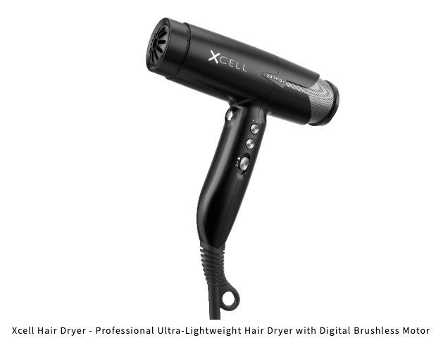 Xcell Hair Dryer - Professional Ultra- Lightweight Hair Dryer with Digital Brushless Motor