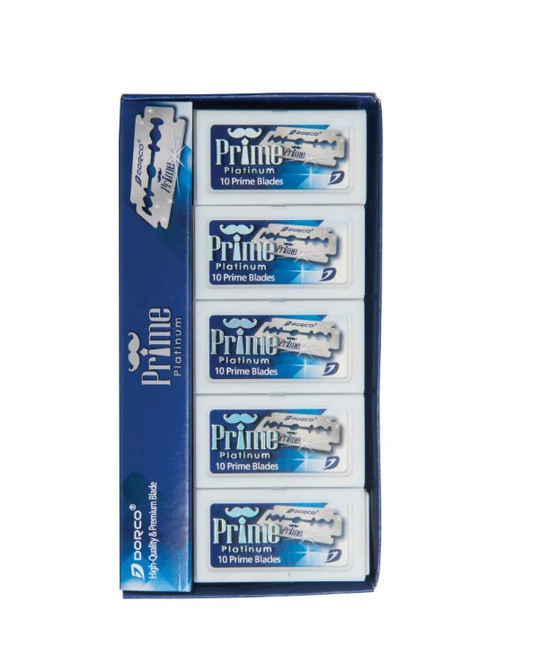 Dorco Prime Platinum Double-Edge Razor Blades - 100 pack (DVB002)
