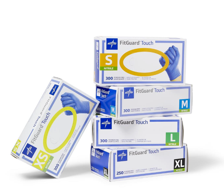 FitGuard Touch Powder-Free Nitrile Exam Gloves
