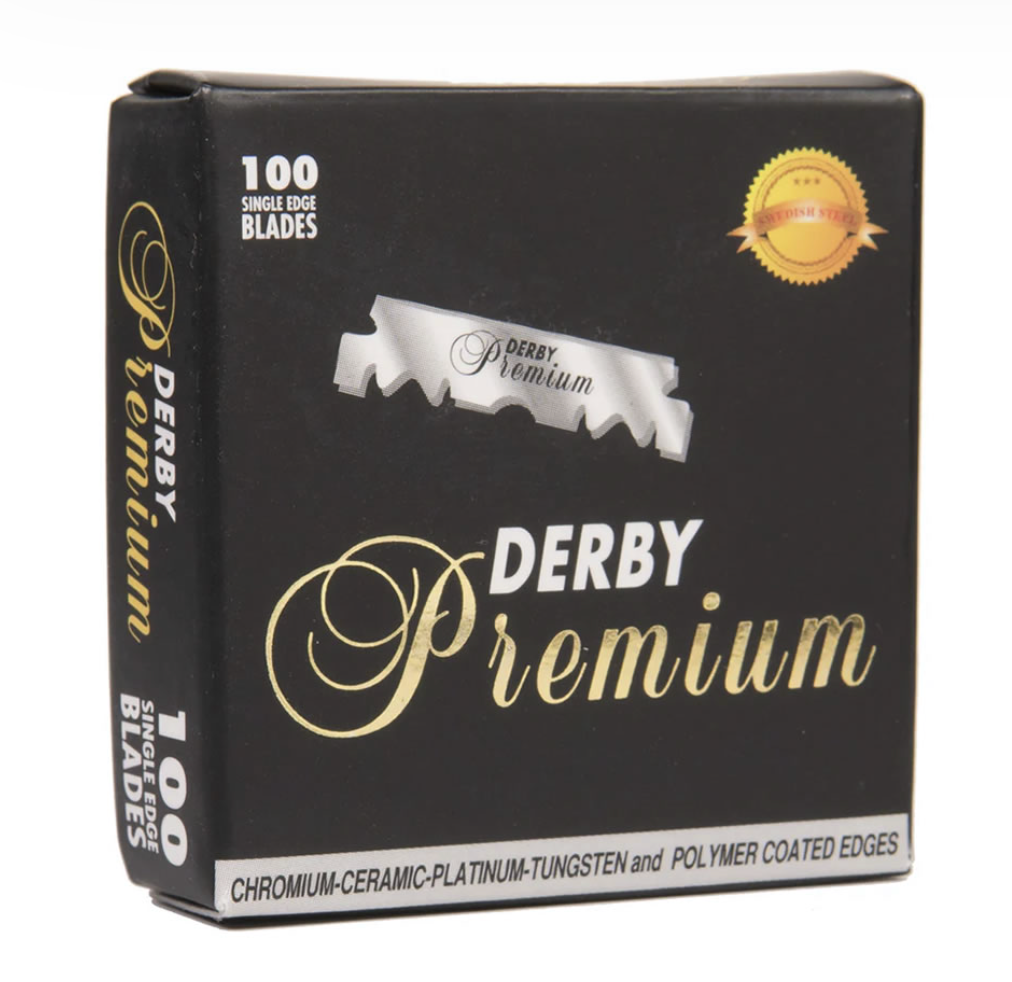DERBY PREMIUM SINGLE EDGE RAZOR BLADES 100PK