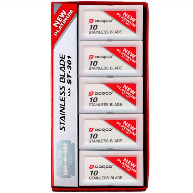 DORCO RAZOR BLADES w/ Dispenser 100PK