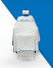 L3vel3 Rubber Neck Cape - White/Blue