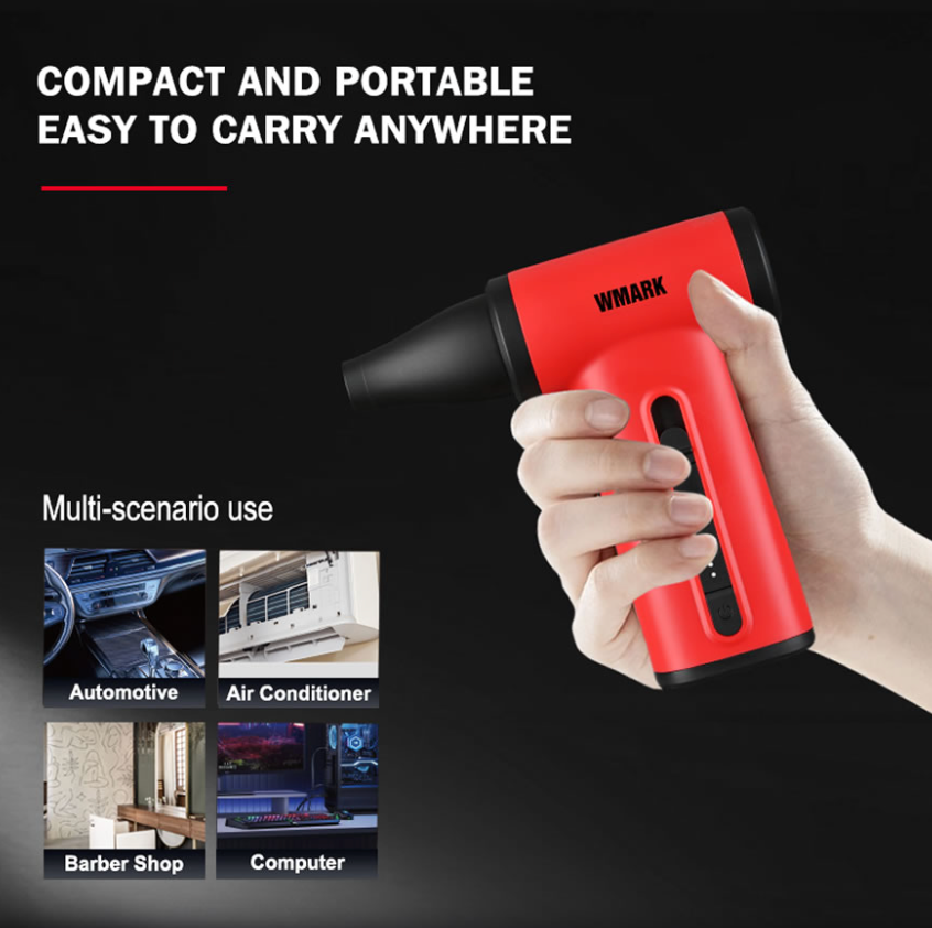WMARK NG-TB001 Mini Jet Turbo Air Duster (Red)