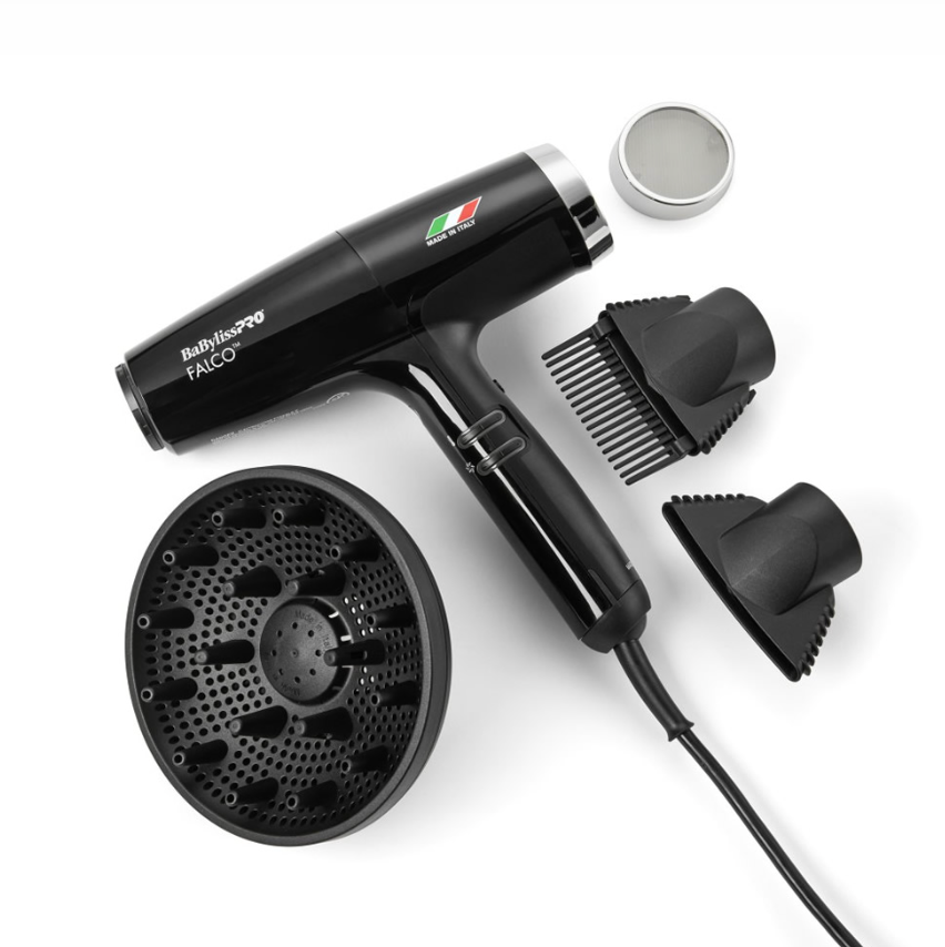 #BNT8550B BABYLISSPRO NANO TITANIUM FALCO DRYER - BLACK