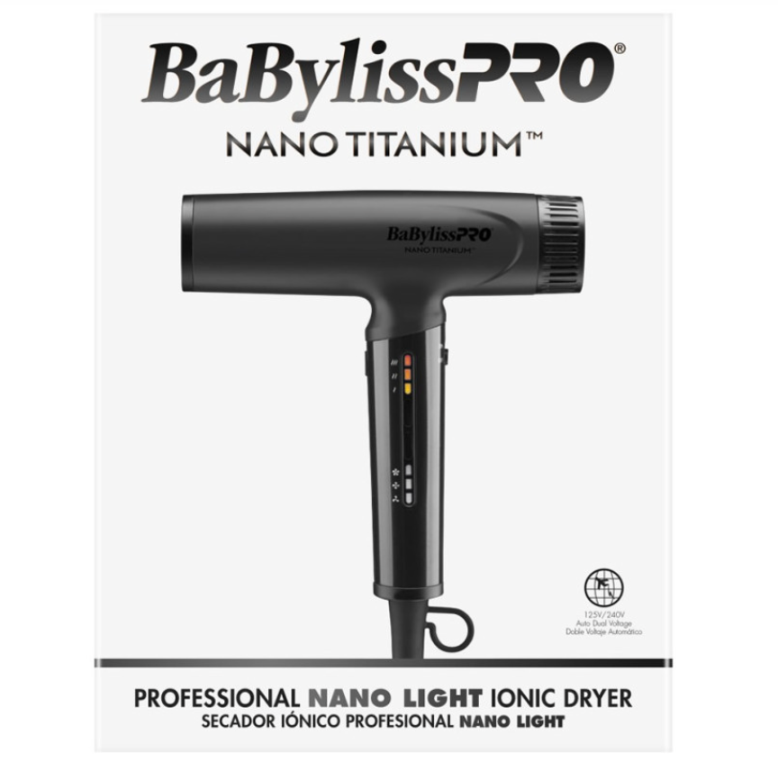 #BNTC9200MB BABYLISSPRO NANO LIGHT IONIC HIGH-SPEED DRYER (MATTE BLACK)