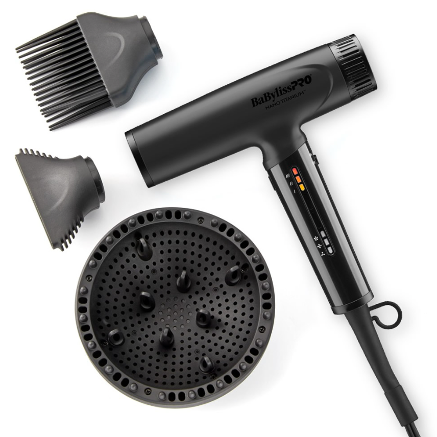 #BNTC9200MB BABYLISSPRO NANO LIGHT IONIC HIGH-SPEED DRYER (MATTE BLACK)