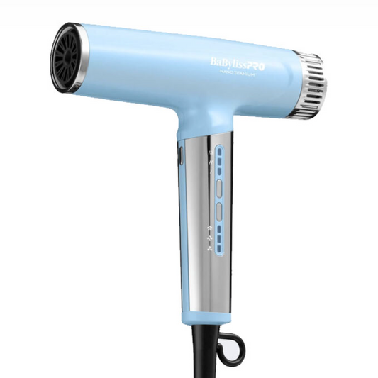 #BNTC9200LB BABYLISSPRO NANO LIGHT IONIC HIGH-SPEED DRYER (ICED BLUE)