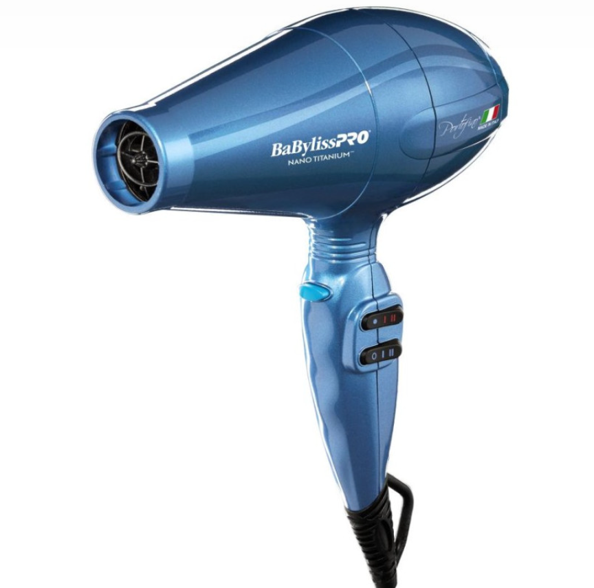 #BNTB6610N BABYLISSPRO NANO TITANIUM PORTOFINO DRYER - BLUE