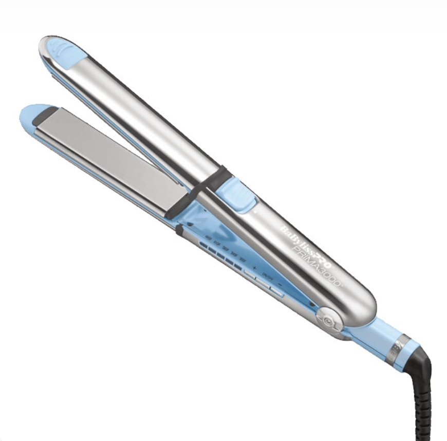 #BNT3000TLB BABYLISSPRO NANO TITANIUM ICED BLUE PRIMA3000 STRAIGHTENER 1.25"
