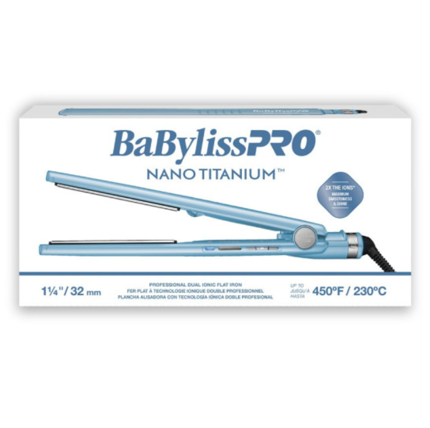 #BNT9125 BABYLISSPRO NANO TITANIUM DUAL IONIC STRAIGHTENER 1.25"