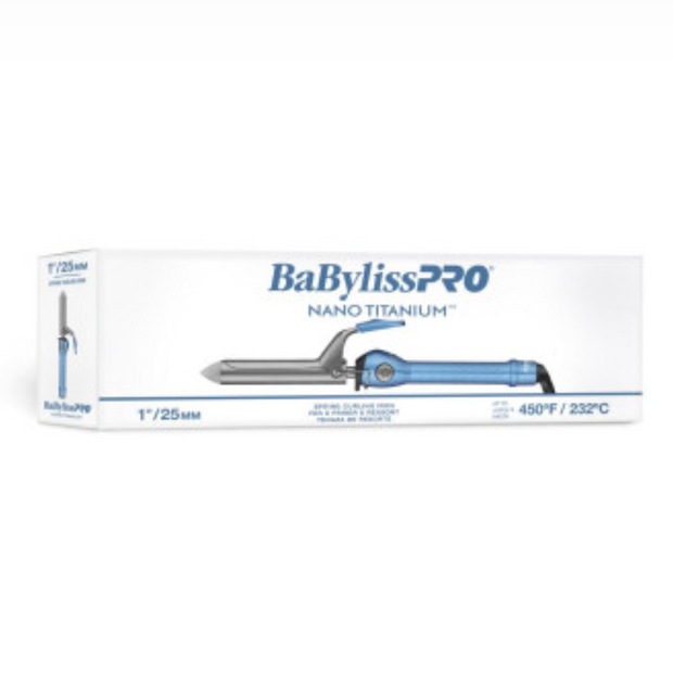 #BNT100S BABYLISSPRO NANO TITANIUM SPRING CURLING IRON 1"