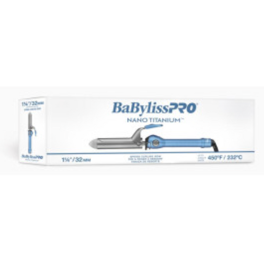 #BNT125S BABYLISSPRO NANO TITANIUM SPRING CURLING IRON 1.25"