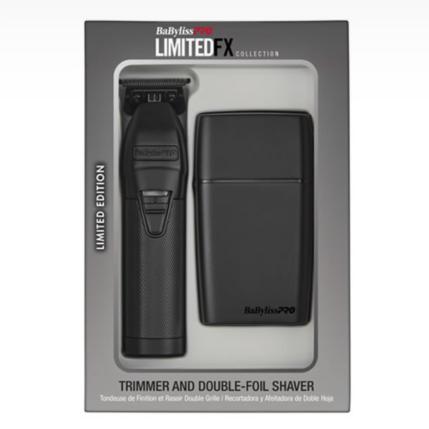 BABYLISS LIMITEDFX MATTE BLACK TRIMMER & SHAVER COMBO