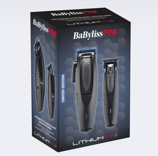 #FX73DUOCTMB BABYLISSPRO LITHIUMFX+ MATTE BLACK CLIPPER/TRIMMER COMBO