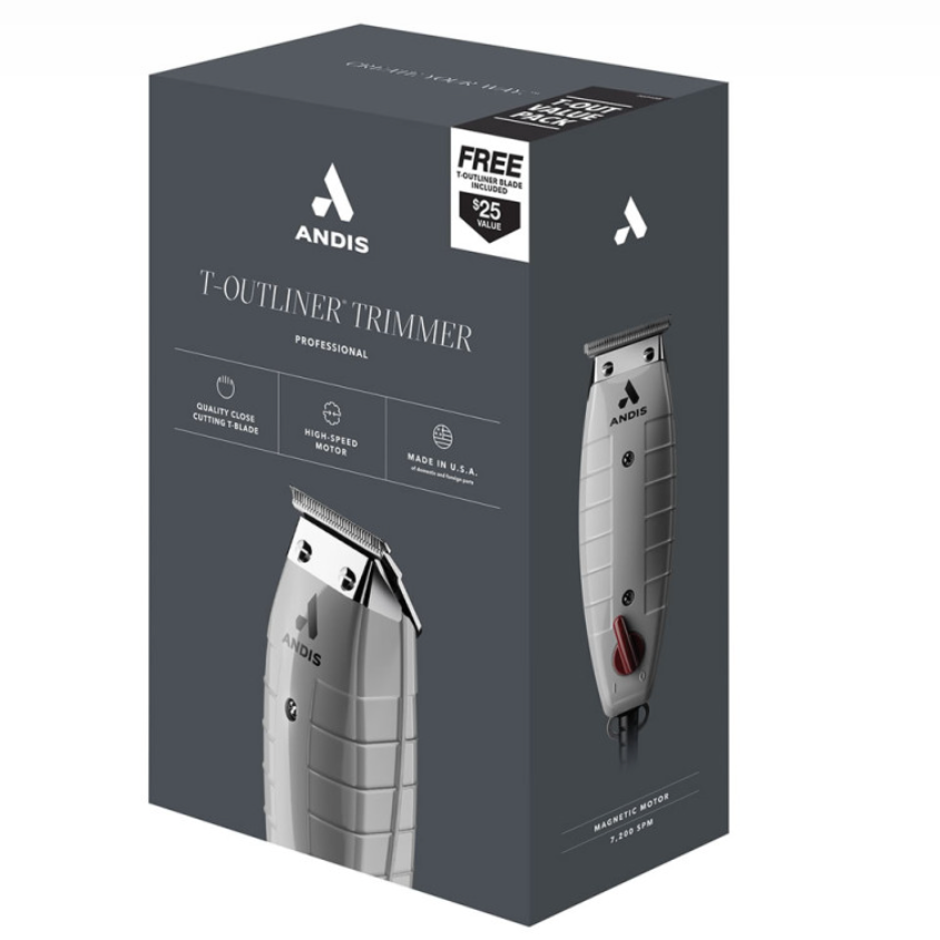 ANDIS T-OUTLINER TRIMMER W/ FREE REPLACEMENT BLADE