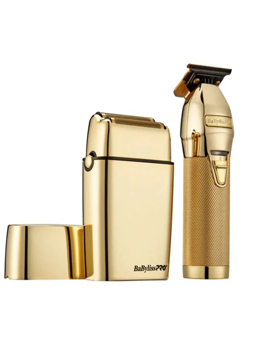 BabylissPro Gold Trimmer and Double Foil Shaver LimitedFX FXDUOFS2TG