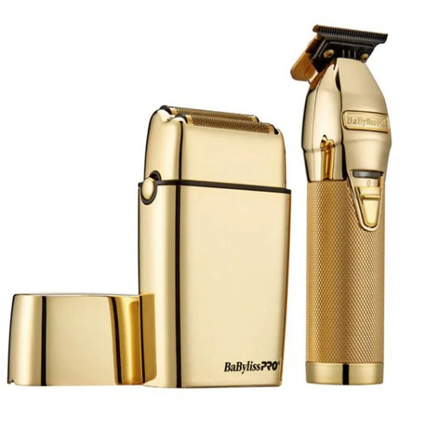 BabylissPro Gold Trimmer and Double Foil Shaver LimitedFX FXDUOFS2TG
