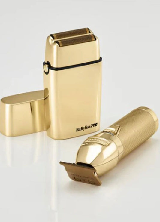 BabylissPro Gold Trimmer and Double Foil Shaver LimitedFX FXDUOFS2TG