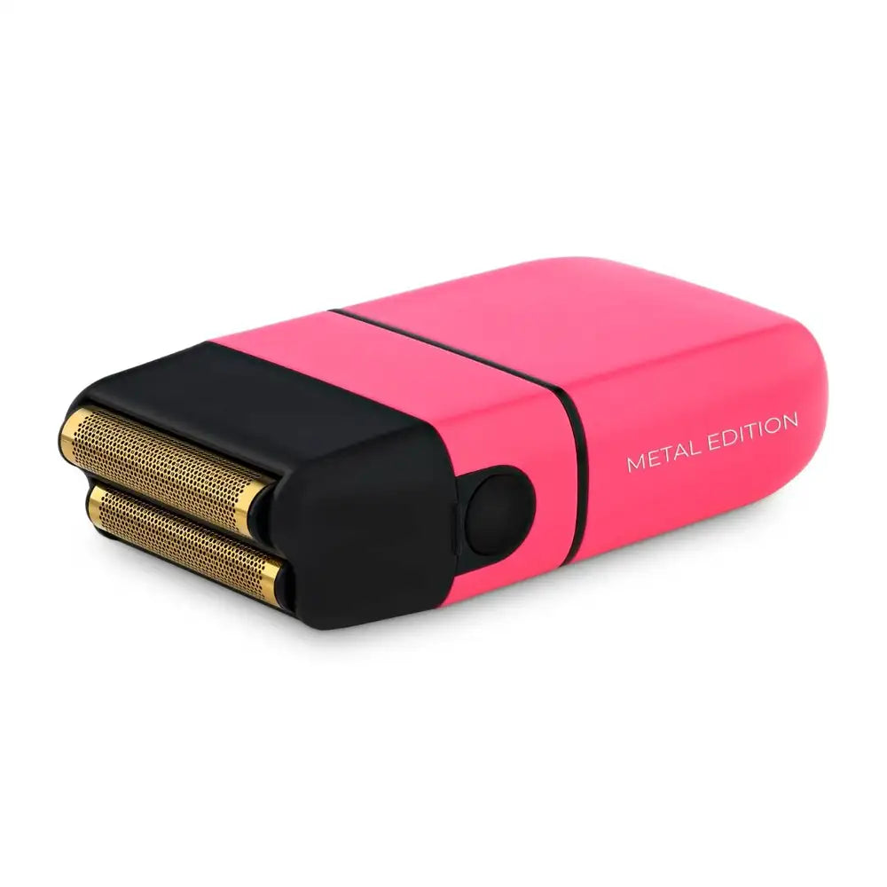 StyleCraft Instinct Metal Shaver - Professional Double Foil Cordless Shaver with Intuitive Torque Control and IN2 Vector Motor in Pink