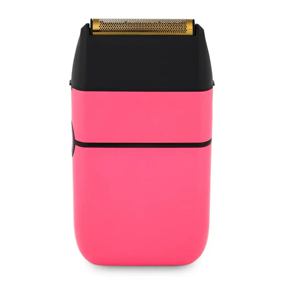 StyleCraft Instinct Metal Shaver - Professional Double Foil Cordless Shaver with Intuitive Torque Control and IN2 Vector Motor in Pink
